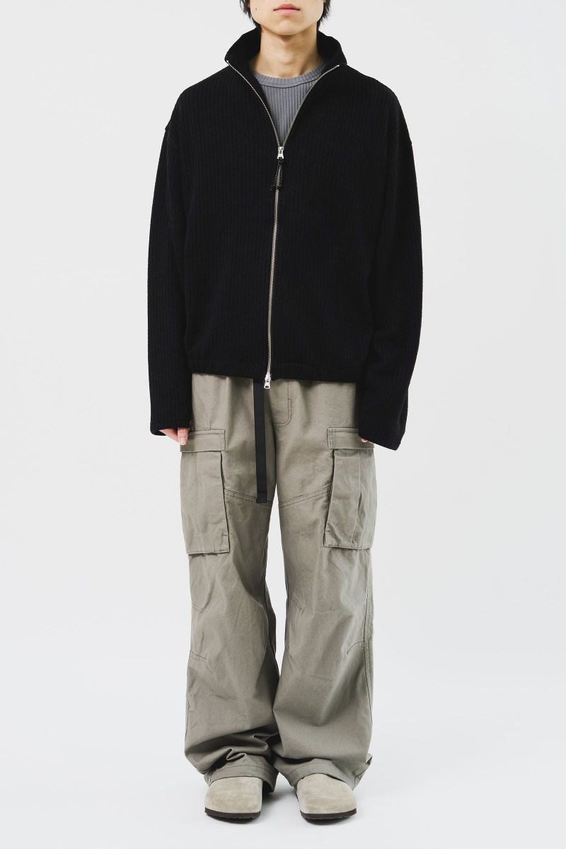Junky Knitted Zip Up (3color)