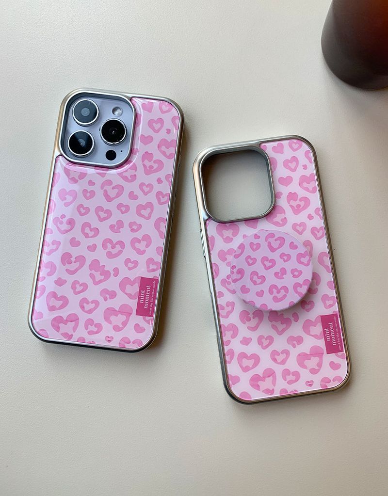 [MADE] スイートレオパード エポキシ MagSafe対応 スマホグリップ