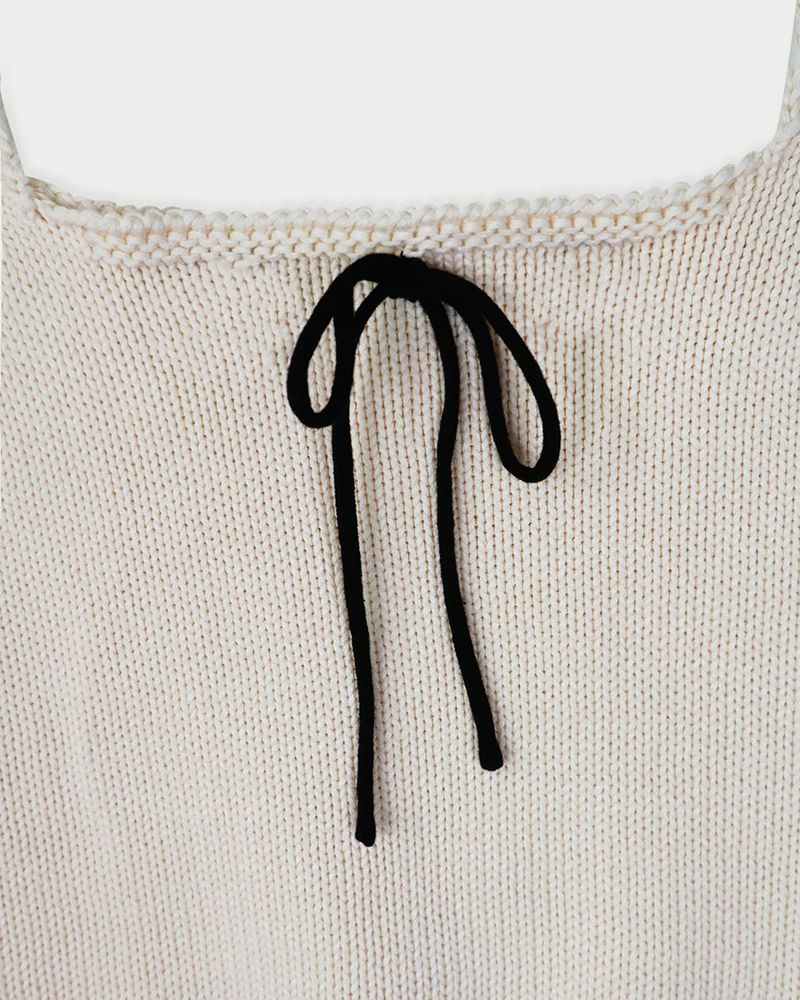 Morie sleeveless knit_cream