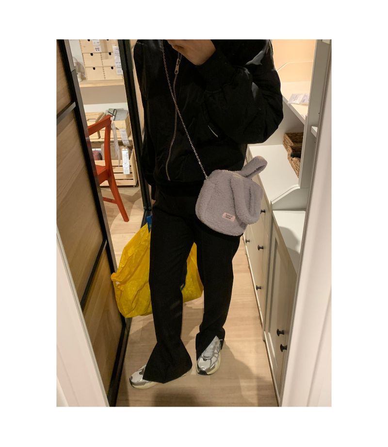 teddy bag gray
