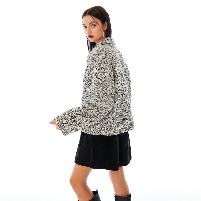 Flower Quilting Jumper [Black]