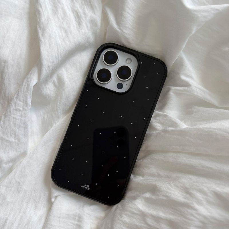 snowing phone case (black) 