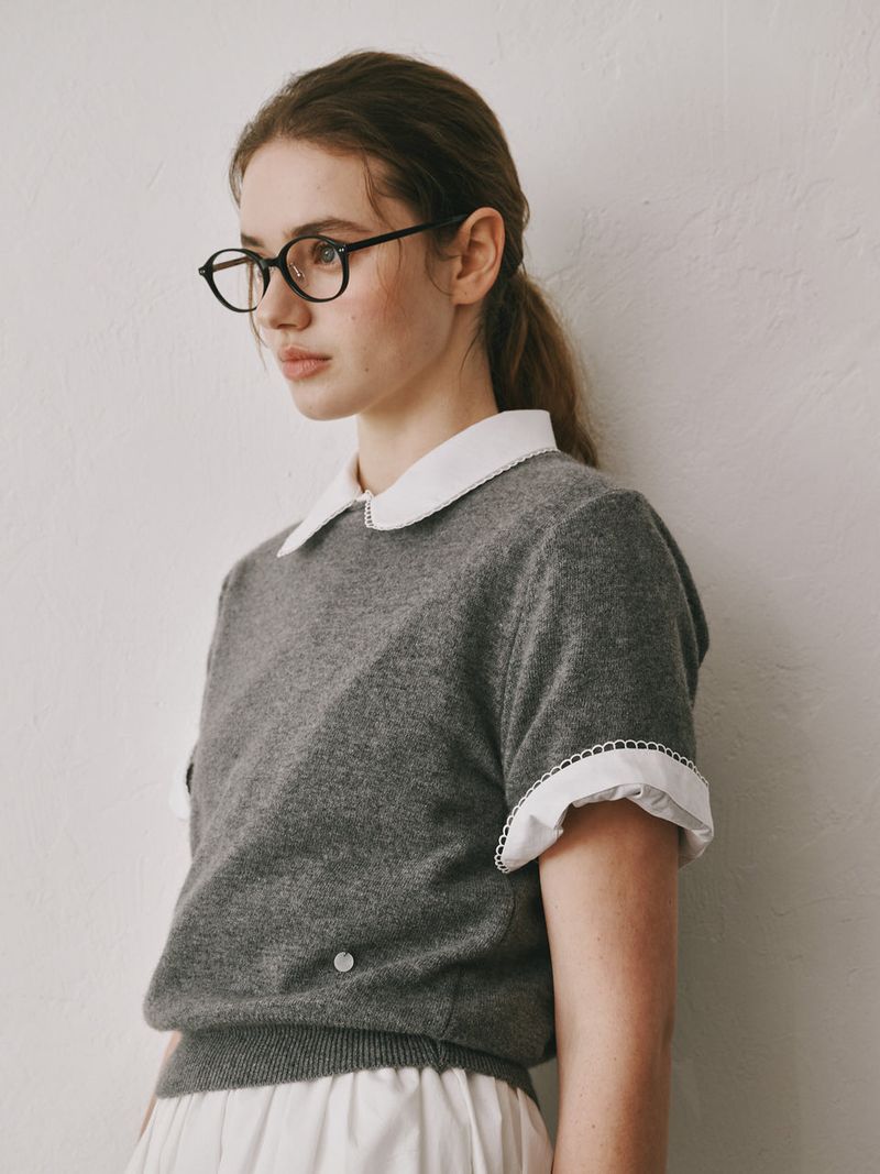 Camel round half knit (Camel)