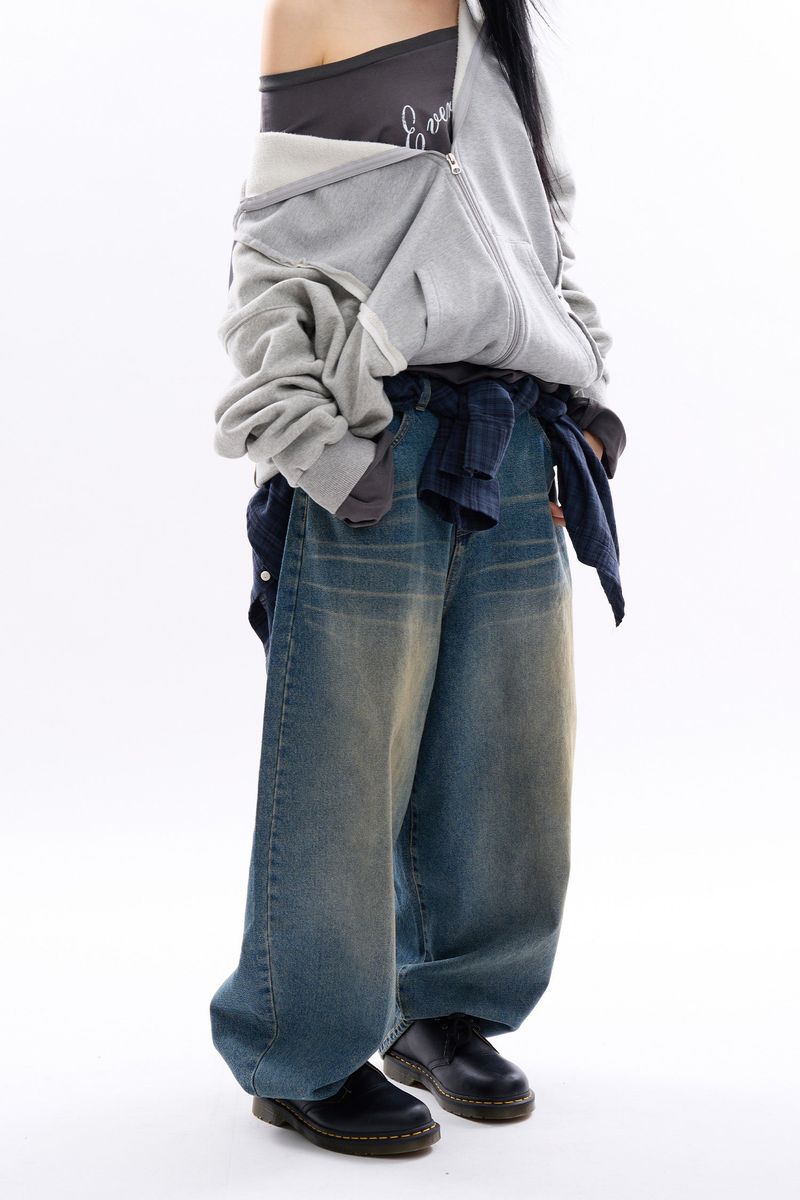 Raucohouse（ラウコハウス）の「Kingston half banding balloon denim pants（Pants）」