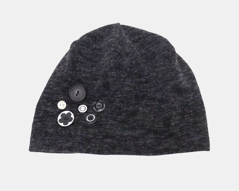 Fern Button Beanie