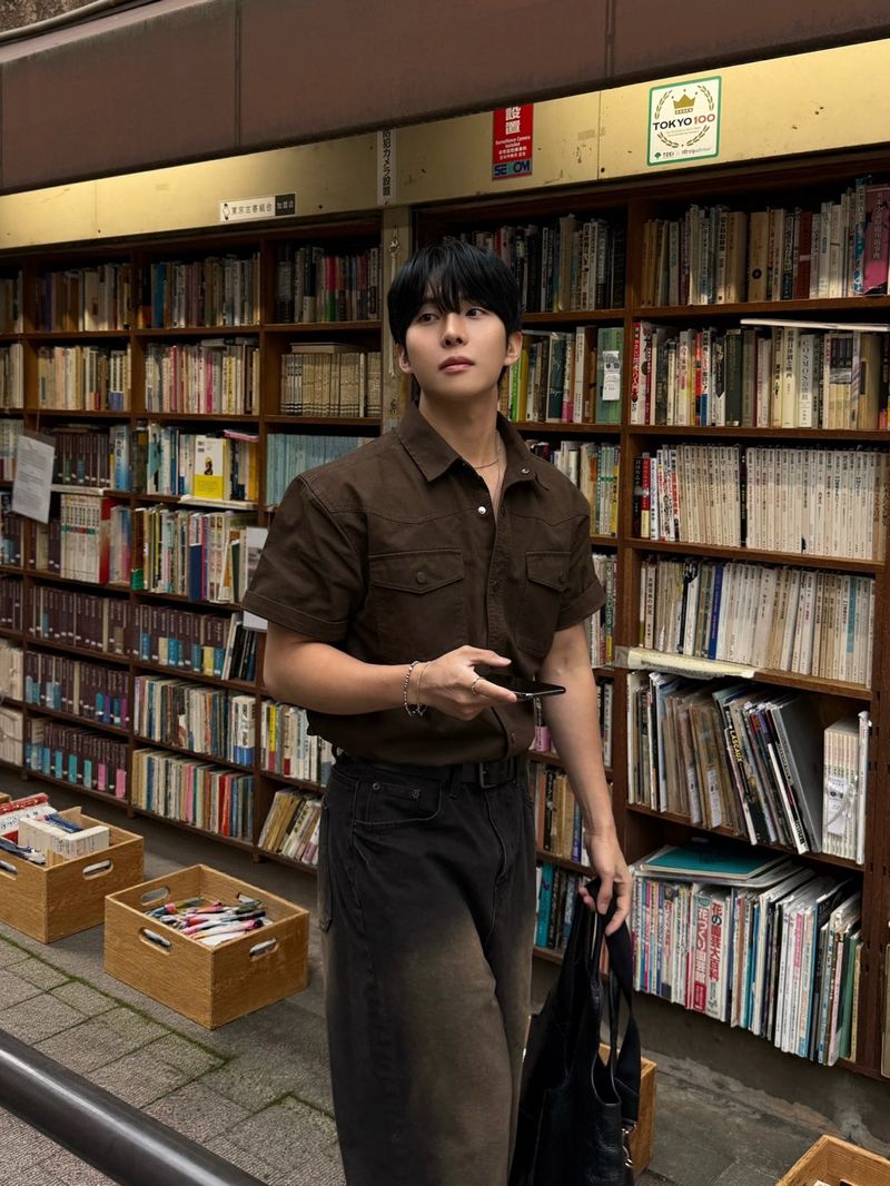 Frix snap western short-sleeved shirt