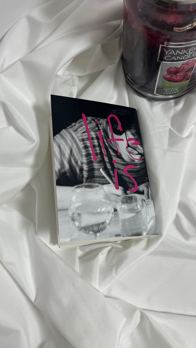  A6 NOTEBOOK - LIFE IS ART (stitch binding)