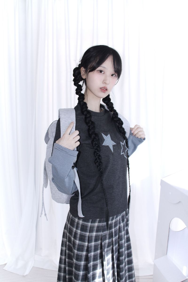 Rabbit Drop String Patch Backpack (2color)