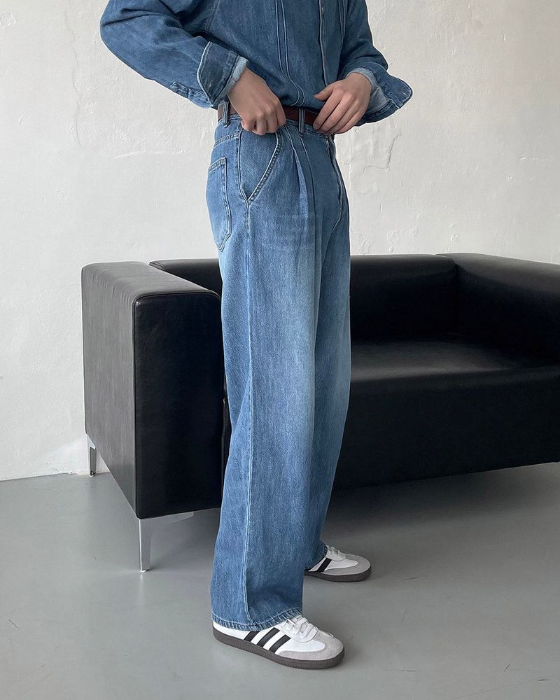 LE Coleman Linen Two-Tuck Denim