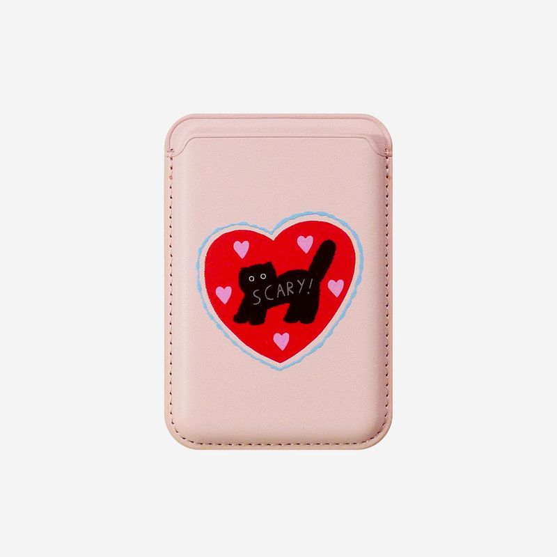 Love or not（ラブオアノット）の「[MADE]Pink-Red ラブスケアリーキャットマグセーフ(3 Piece Storage)（スマホグッズ/小物）」