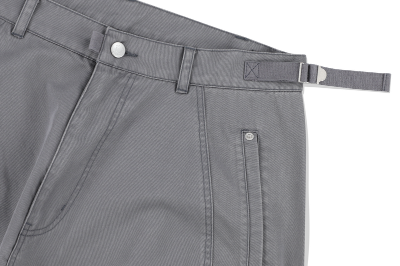 BIKER WASHED WIDE PANTS