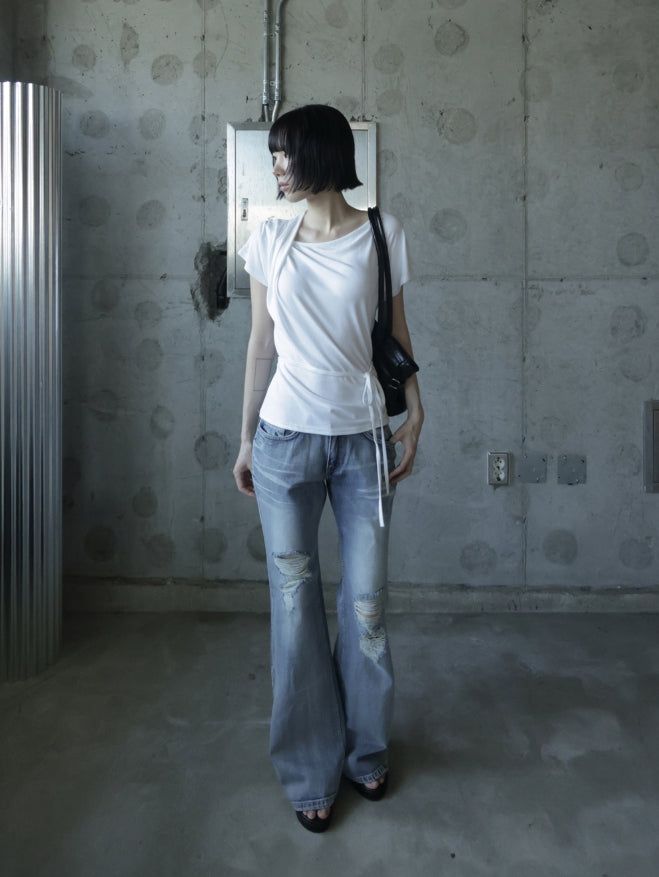 Wallen Unbalance Drape Tee