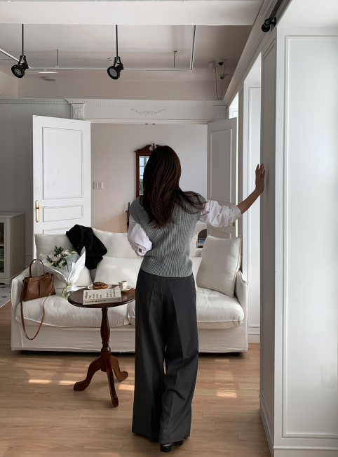 Lesen Tension Wide Slacks / 4 colors