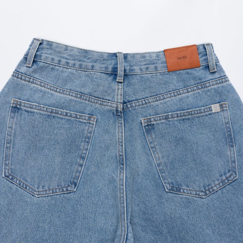 DESTROYED WIDE DENIM PANTS code 21006