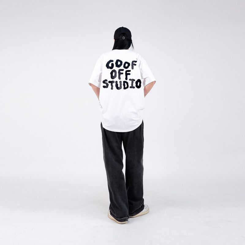GOOFOFF MAIN LOGO TEE - ( White - Black )