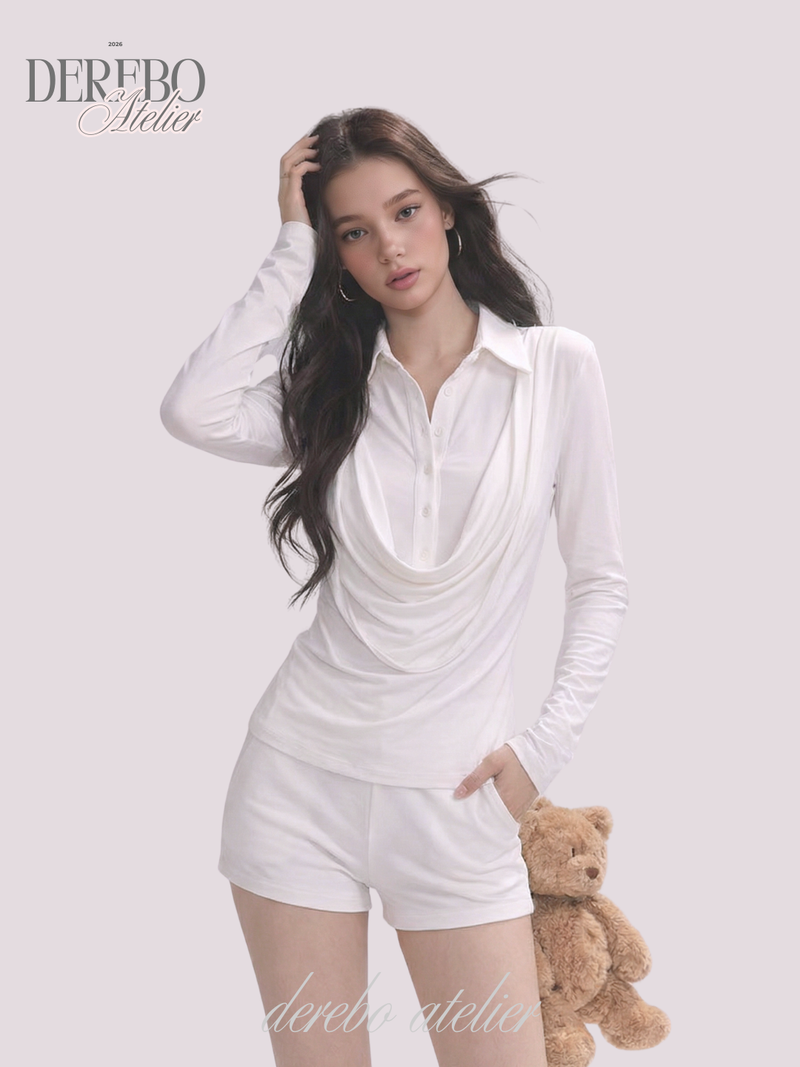 dereborujo（ドレボルゾー）の「Lily Shirring Shirt Long Sleeve Top（Tops）」