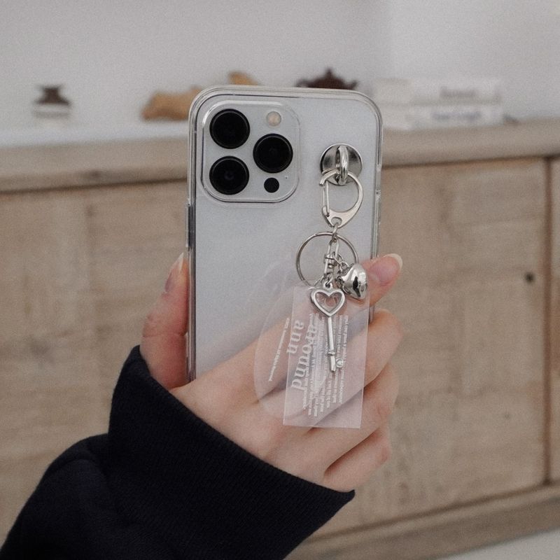 Signature heart keyring