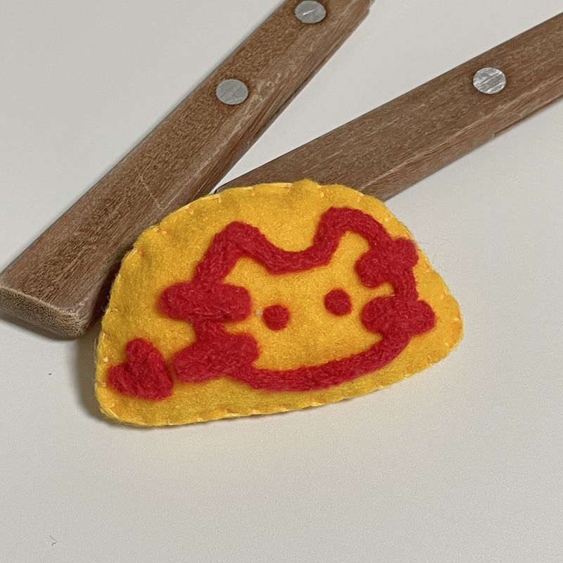 [MADE] Omelet rice Cat Key ring