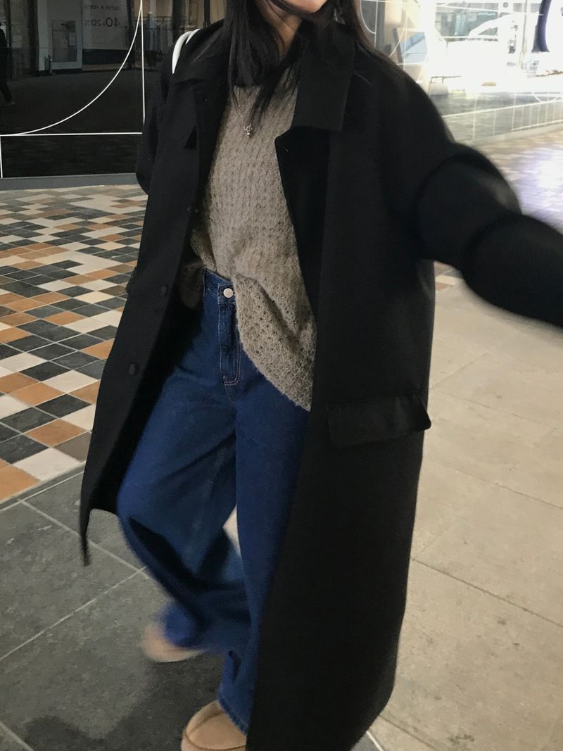 Leon wool long coat