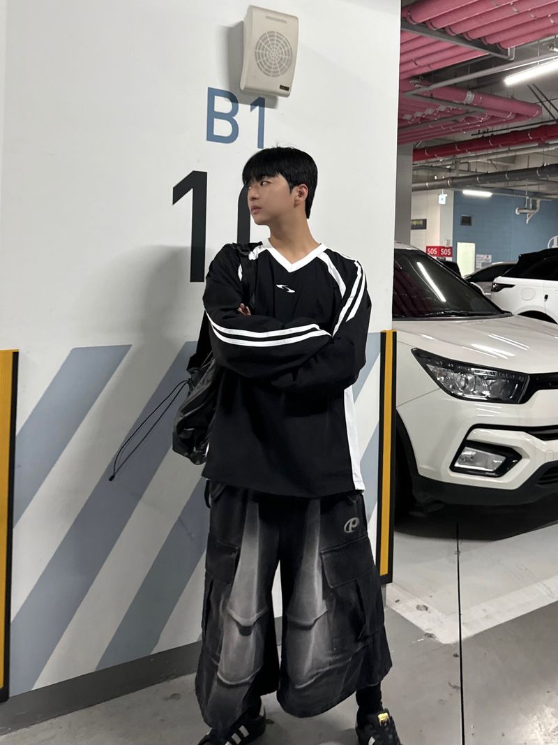 twin nylon sweatshirt