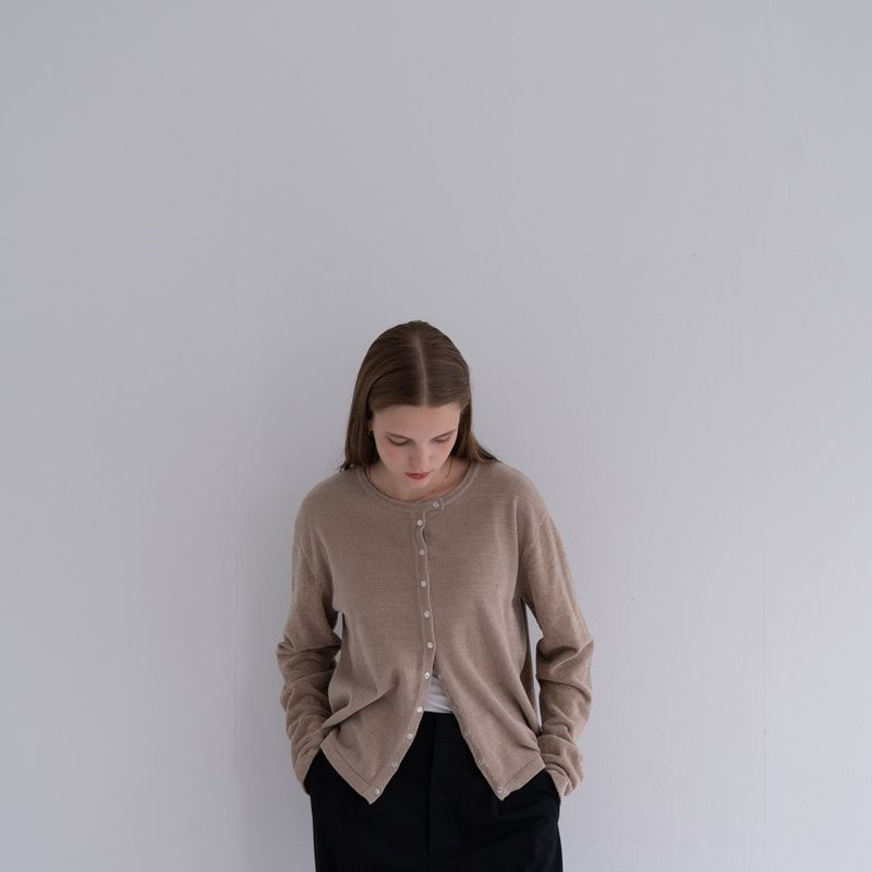 Gloss knit cardigan