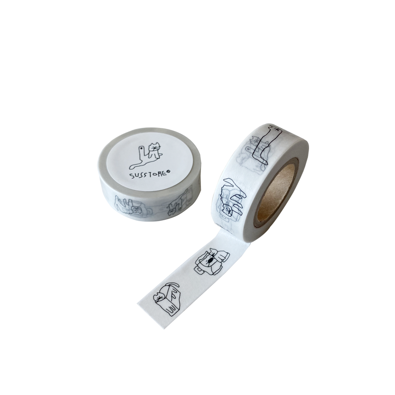 Insignificant cat masking tape
