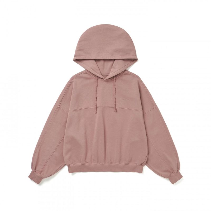 FLOWER EMABROIDER OVER FIT HOODIE