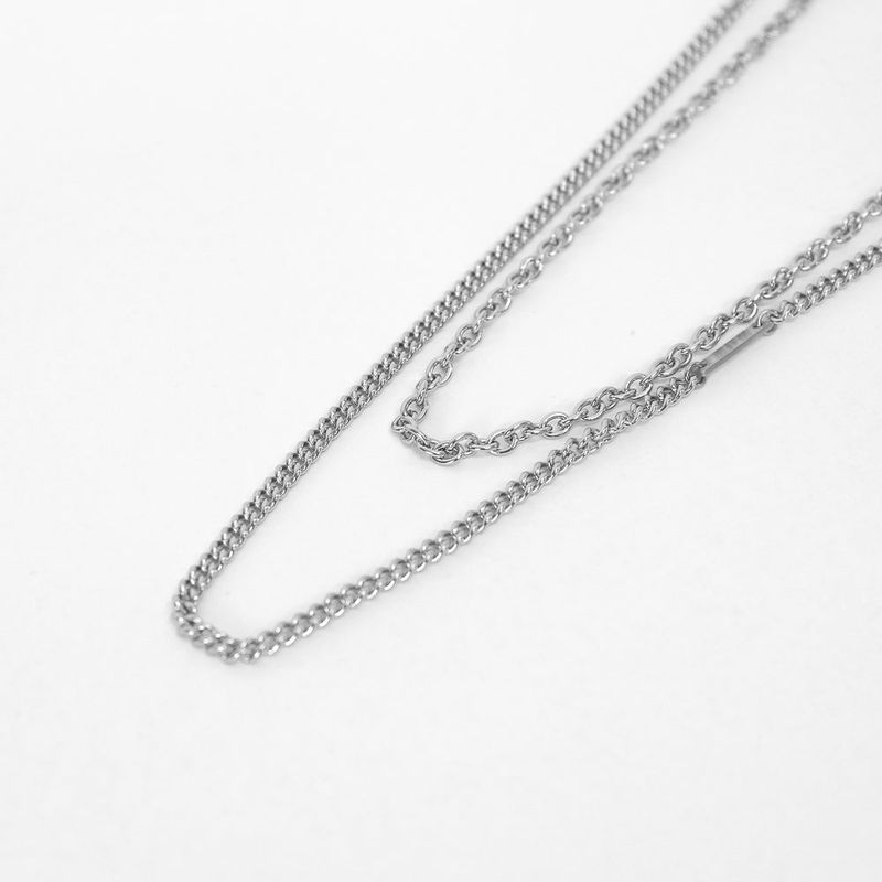 a men's layered necklace_CLEF CLEAN TONE NEC