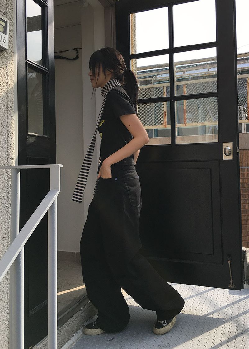 BLUE POINT BLACK PANTS