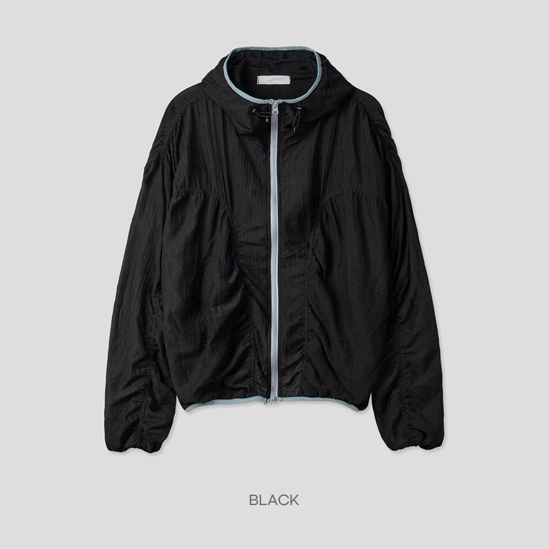 Bailen Shirring Ringer Windbreaker -4C