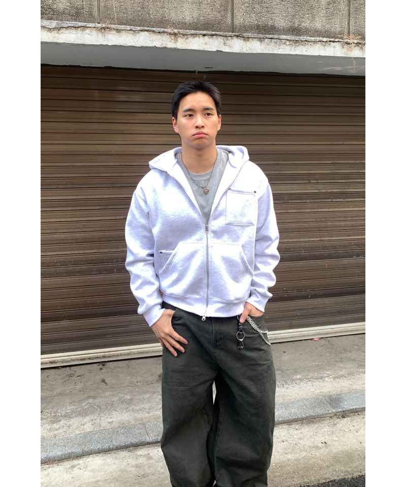 sobaq（ソバック）の「Rivet Pocket Hood Zip-Up（Tops）」