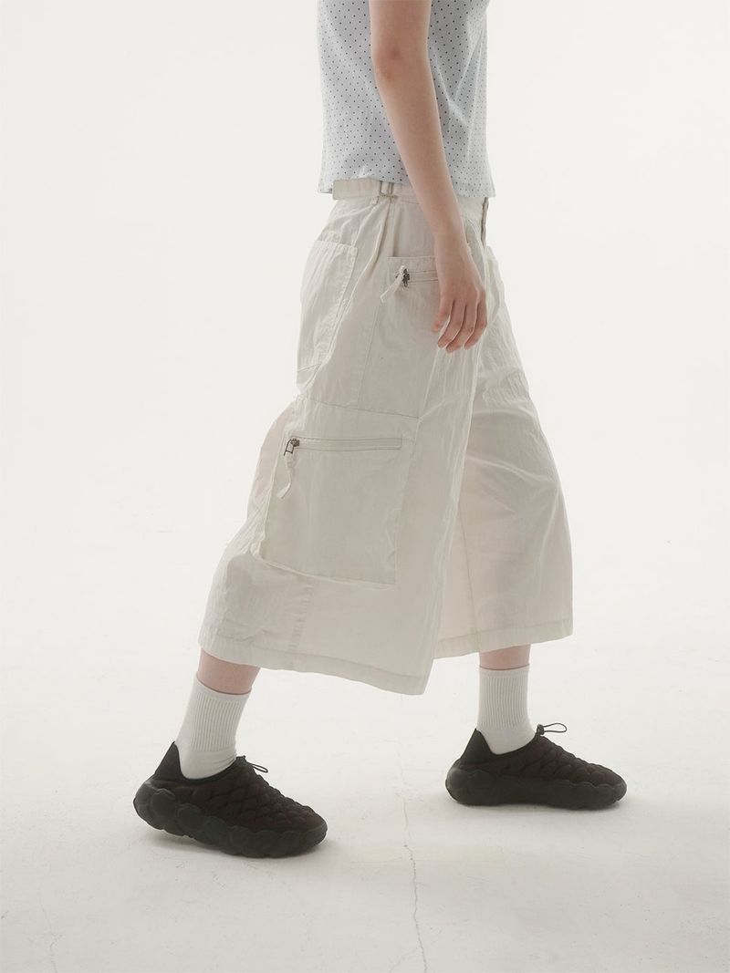 Piker snap cargo bermuda pants -3C