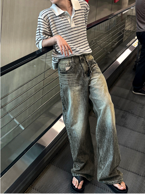 Emerald Tin Denim Pants