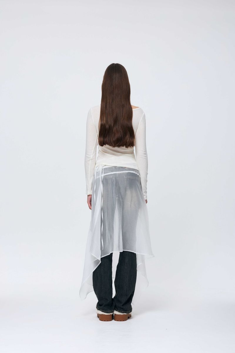 MUREN SHIRRING TOP / IVORY