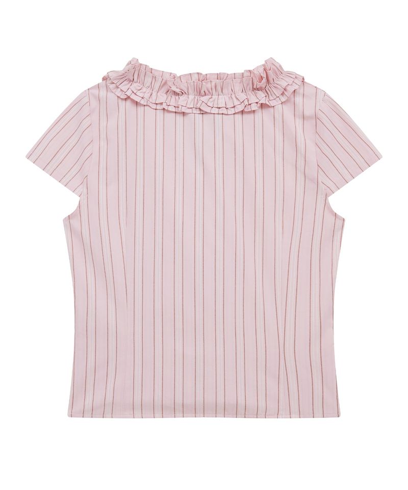 st frill shirt (pink)
