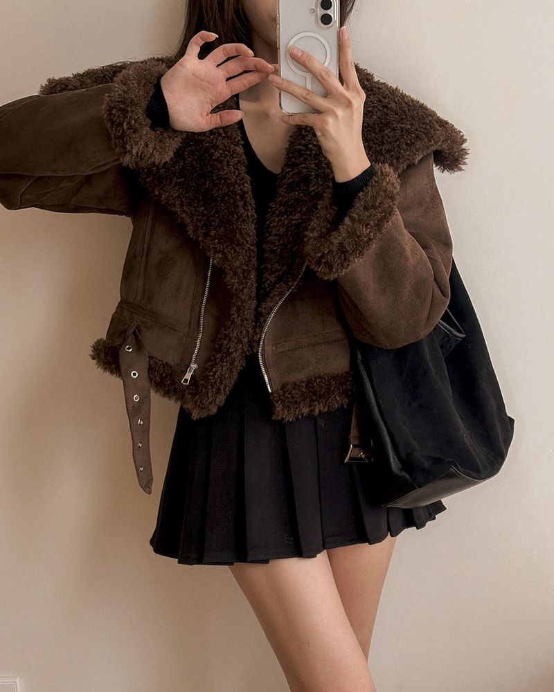 May suede shearling Jacket