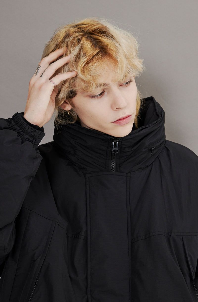 MOSS 2 HIGH-NECK HOOD PARKA [BLACK]