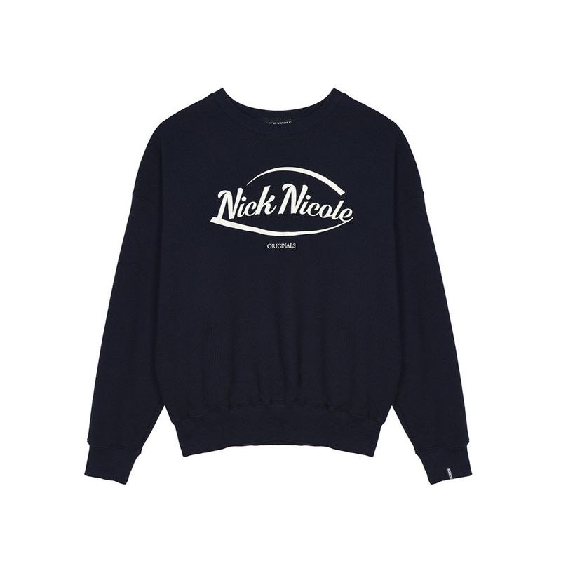 NICK&NICOLE（ニック＆ニコール）の「NICOLE ORIGINALS SWEATSHIRT_NAVY CREAM（Tops）」