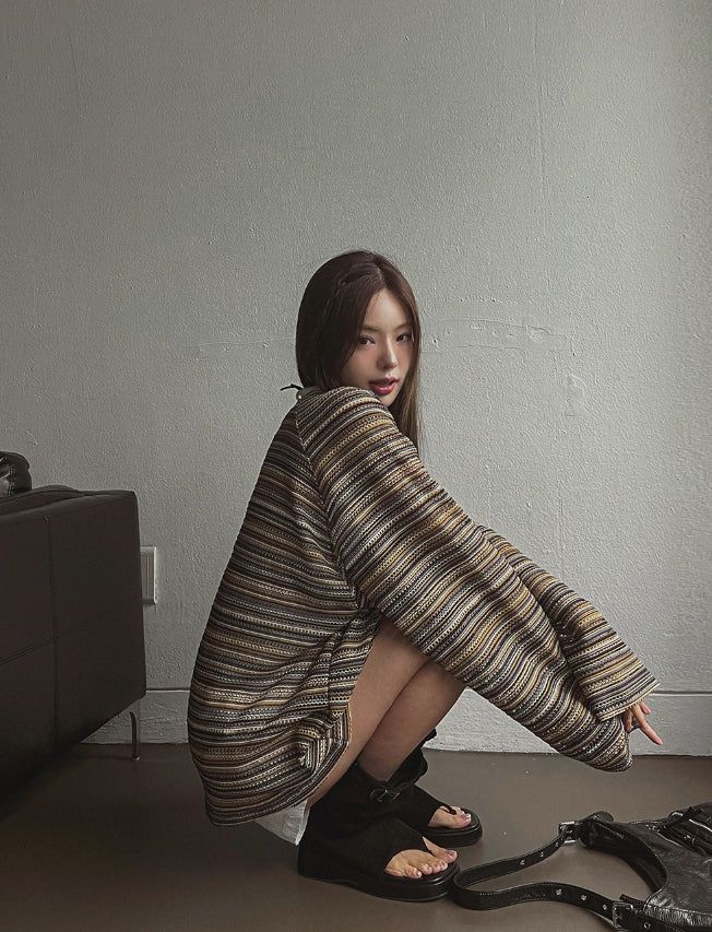 Bohemian see-through knitwear