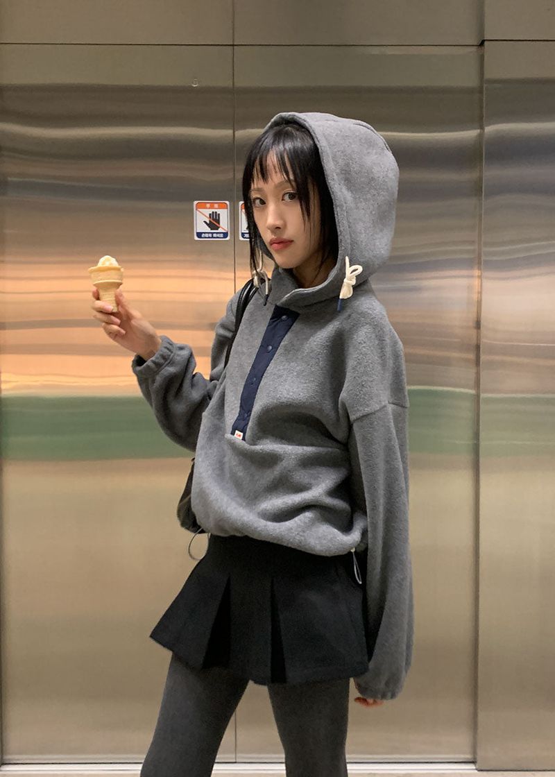 FLEECE HOOD ANORAK