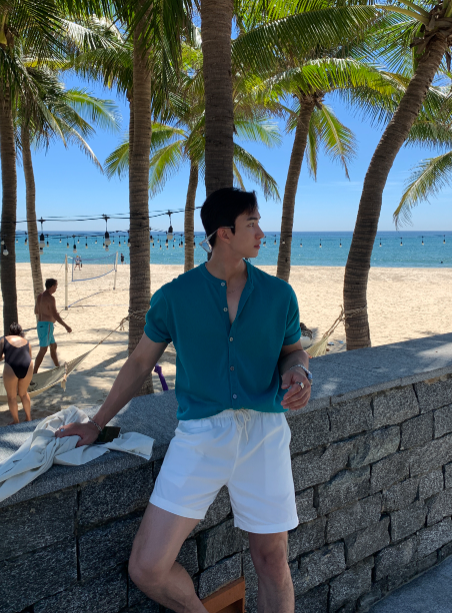 Mouse Biowashing Summer Cool Basic Shorts