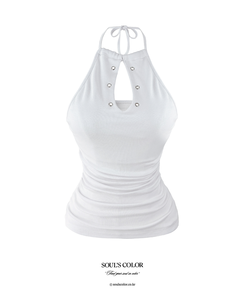 SOUL'S COLOR(ソウルズカラー)の「Ria Eyelet Halter Top (2color)(Tops)」