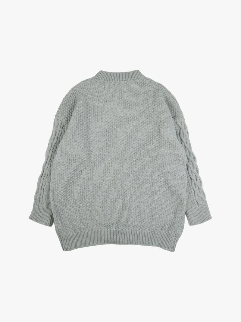 ROUND CABLE SWEATER