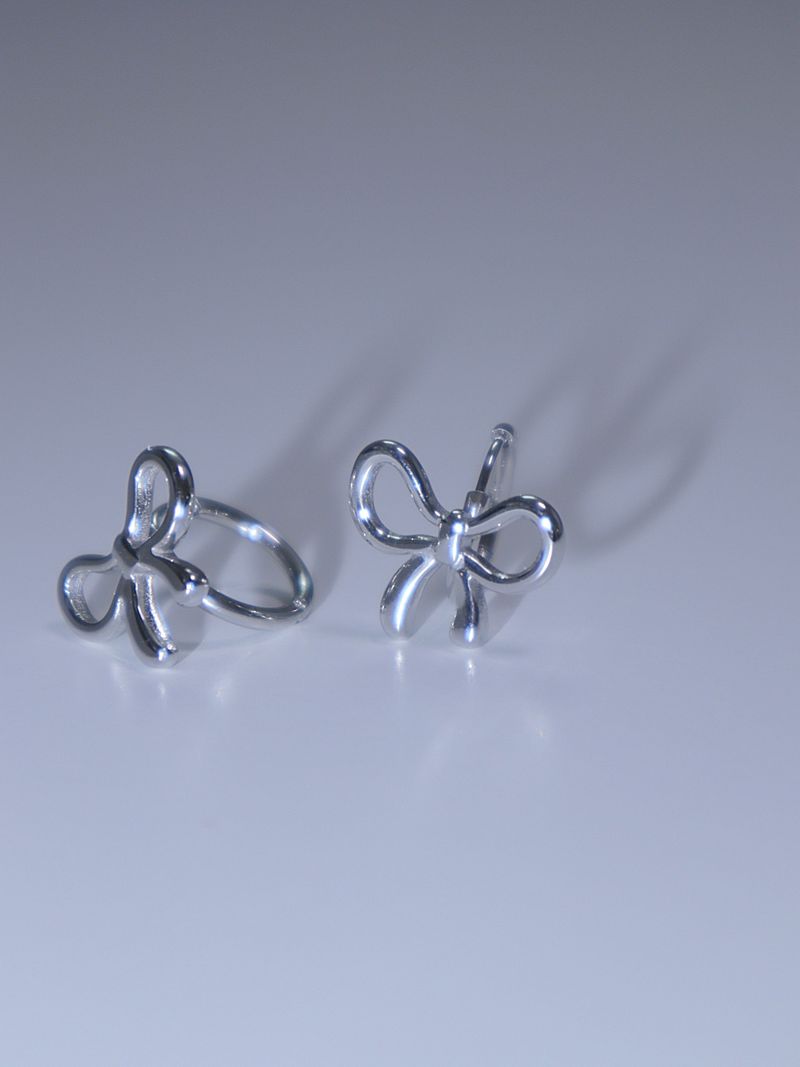All surgical steel ribbon ring earrings