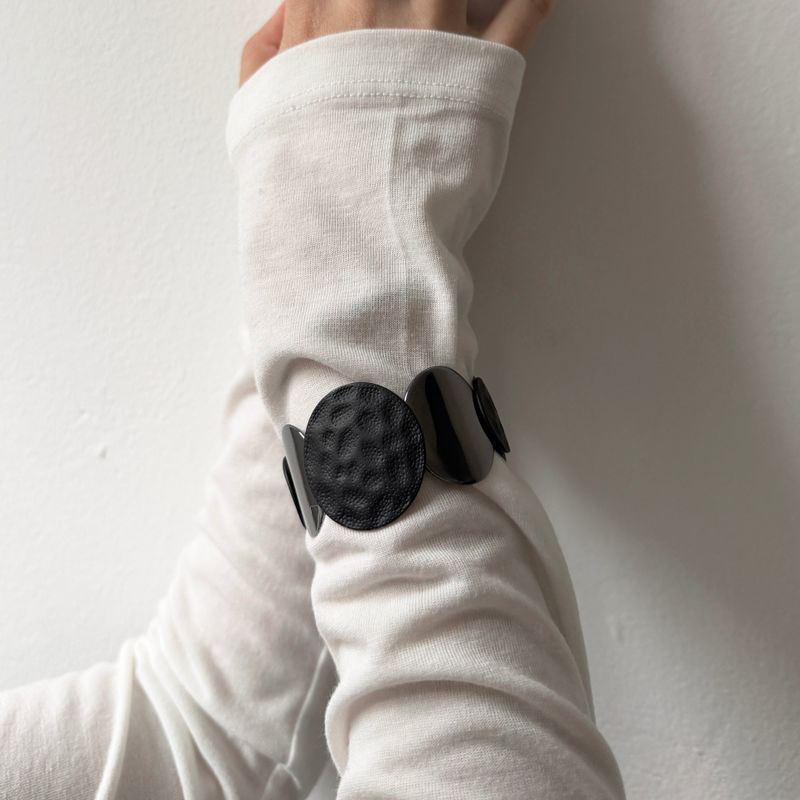 Polka Dot Noir Bracelet