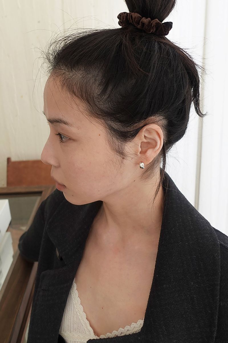 m.o.k（モク）の「chubby earring (silver925)（Accessories）」