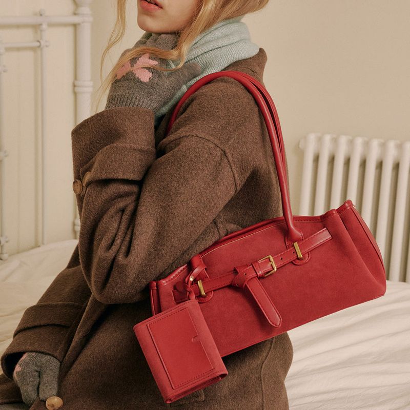Luze Suede Bag (Red)