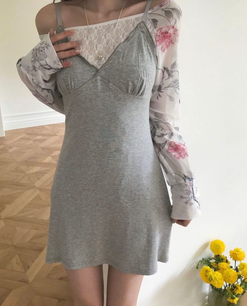 pantone :: gray sleeveless OPS