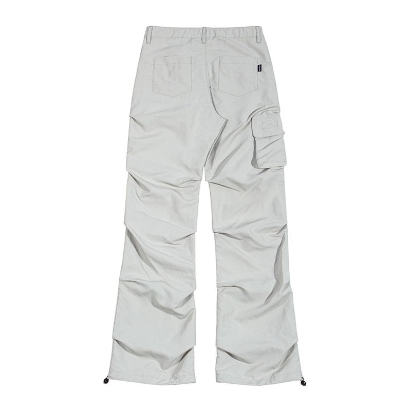 PINTUCK CARGO PANTS_Gray Beige