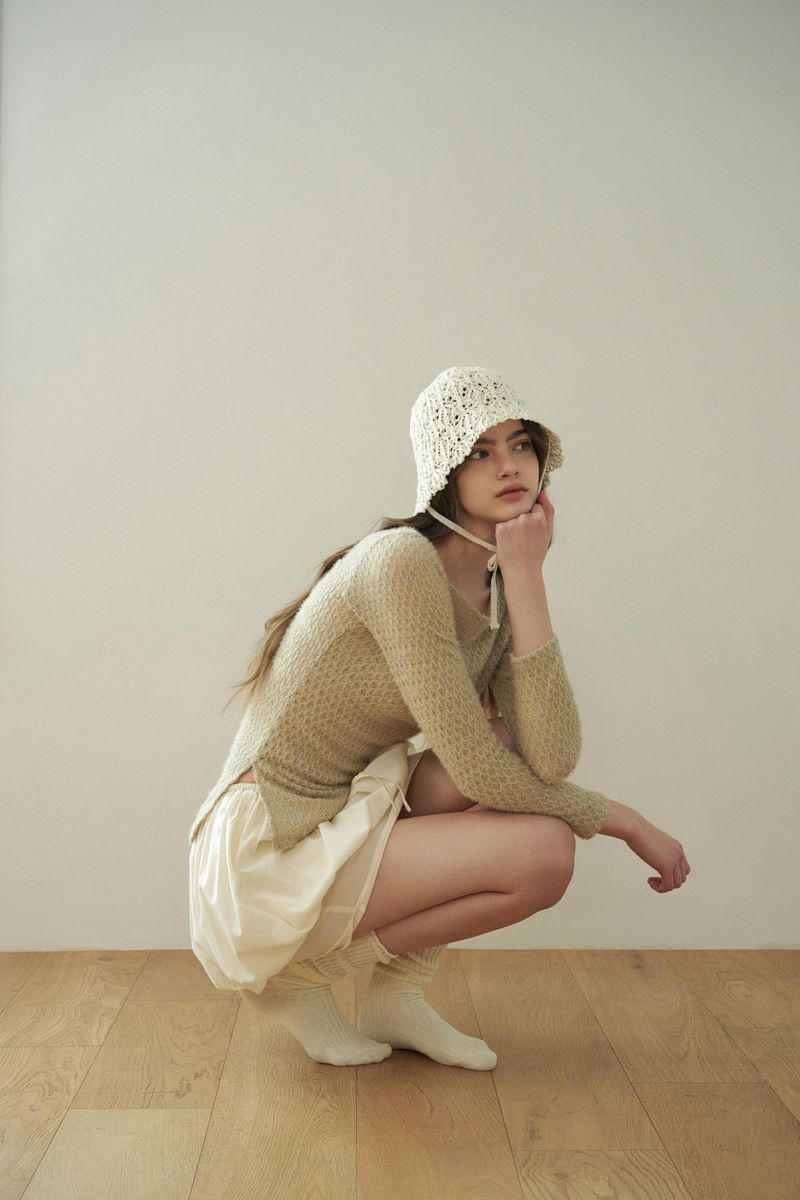 IDA bucket hat_ivory